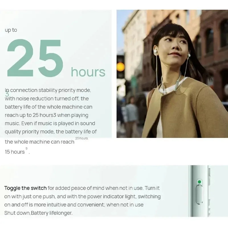 Original Huawei FreeLace Pro 2 Earphones Intelligent Active Noise Cancellation 2.0 Headphones Bluetooth Wireless Earbuds Headset