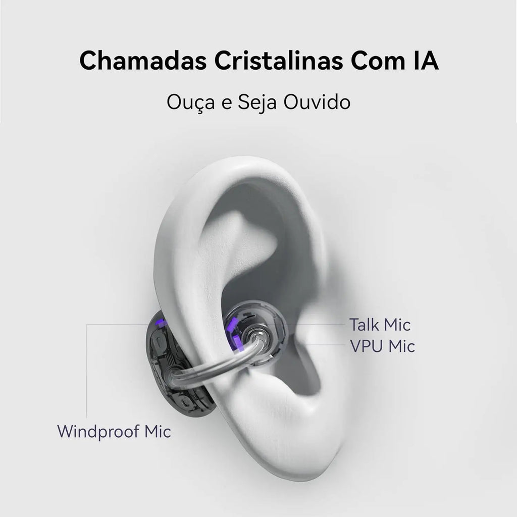 HUAWEI FreeClip Wireless Earbuds - Open Ear Bluetooth Earphones with Long Lasting Battery  AI Crystal Clear Sound - Lightweight
