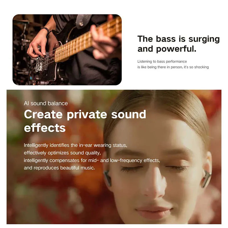 Honor Earbuds 3 Pro Ultra-wideband coaxial dual unit Scene-based smart noise reduction Body temperature AI monitoring